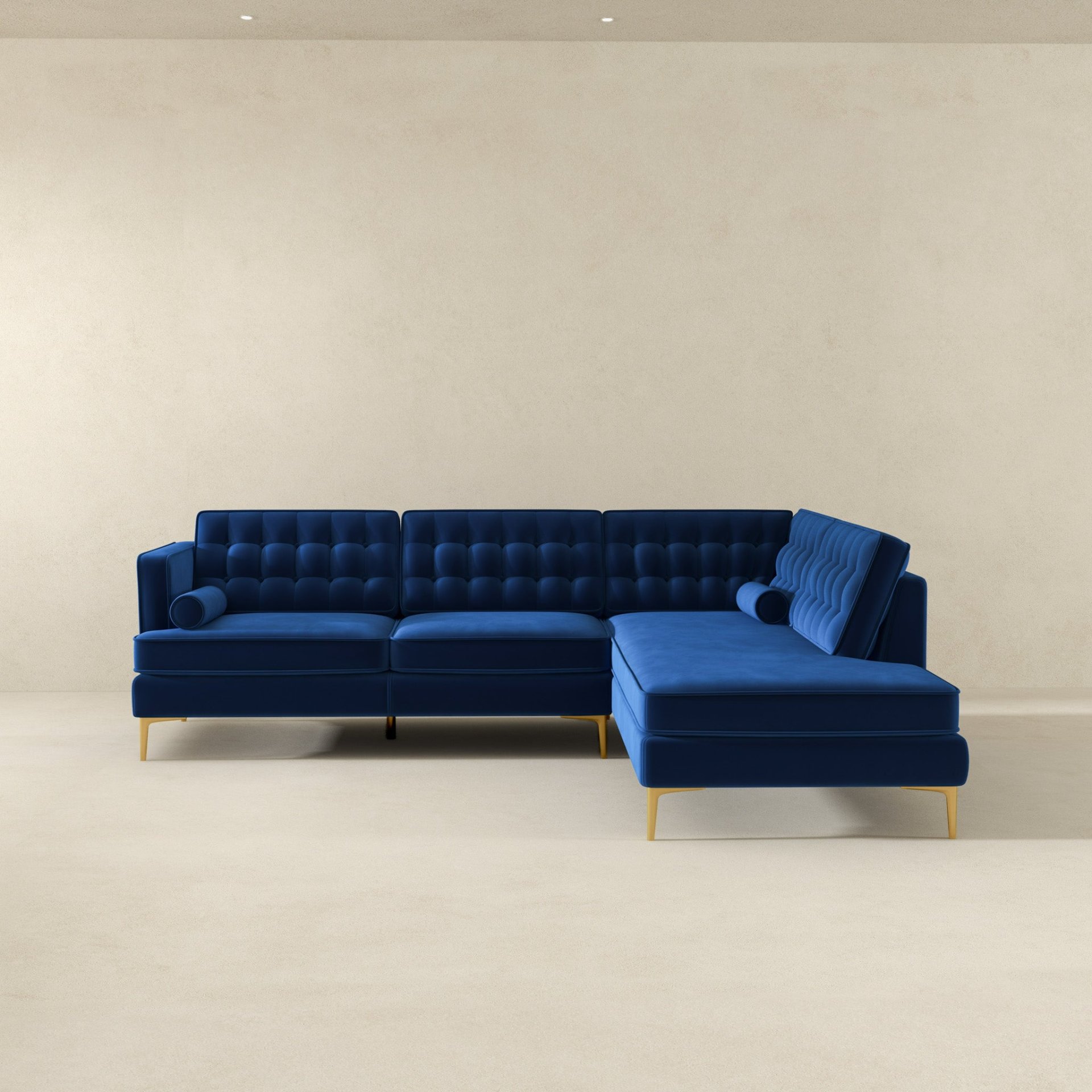 Brooke - Sectional Sofa Right Facing - Blue - Image 4