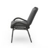 Outdoor Wicker Club Chair With Cushions (Set of 2) - Gray - Image 10