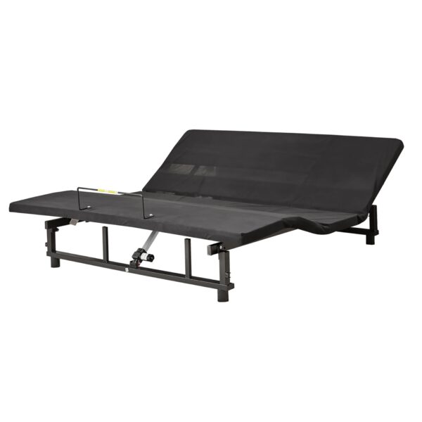 Adjustable Bed Base Frame With Head And Foot Incline Wireless Remote Zero Gravity Quiet Motor Black Queen - Antique Black