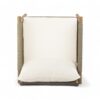 Modern Outdoor Woven Lounge Chair Set With Solid Wood Frame And Polyester Cushions - Teak - Image 14
