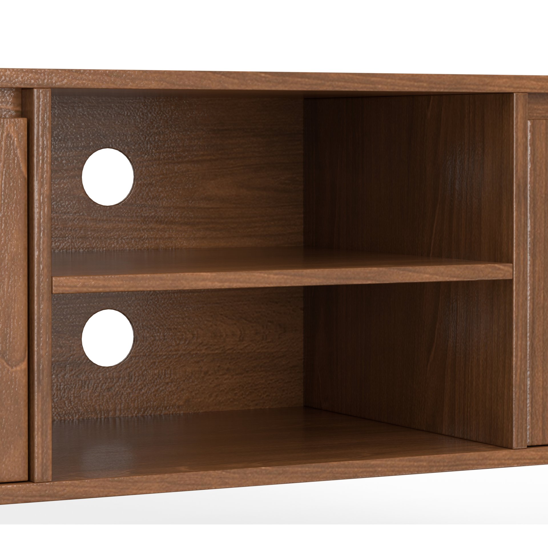 Hunter - TV Media Stand - Walnut Veneer - Image 7