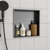 Stainless Steel Shower Niche 15" X 15" For Bathroom And Kitchen - Gunmetal Black - Image 4
