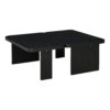 Modern Minimalist Coffee Table Set, Rectangle Coffee Table With Splicing Design, Multifunctional Combination Table For Living Room - Black - Image 10