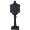 Cast Aluminum Mail Box, Postal Box, Mailbox - Black - Image 13