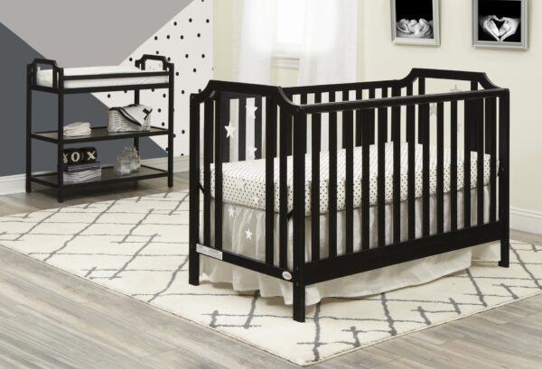 Celeste - 3 In 1 Convertible Island Crib - Black