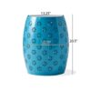 Soleil - Barrel Shaped Side Table - Blue - Image 3