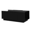 LED Coffee Table, Modern Center Table, Coffee Table With Open Storage Compartment And 2 Hidden Drawers For Living Room - Black - Image 10