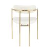 Demi - Contemporary Chair (Set of 2) - Gold / Cream - Image 5