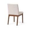 Contemporary Fabric Dining Chairs (Set of 2) - Light Beige / Walnut - Image 6