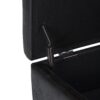 Owen - Coffee Table Storage Ottoman - Distressed Black - Image 6