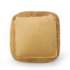 Spongy - Microfiber Square Pouf, Fun And Cozy Seating - Yellow - Image 4