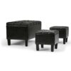 Dover - 3 Piece Storage Ottoman - Tanners Brown - Image 3