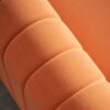 Contemporary Velvet Sofa Couch For Living Room - Orange - Image 9