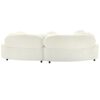 Modern Living Room Sofa, Lamb Velvet Upholstered Couch Furniture For Home Or Office - Beige - Image 12