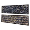 Rectangular Shaped Rice Paper Shadow Box Decor Wall Art, Transitional Style Wall Decor (Set of 2) - White / Blue - Image 8