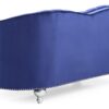 Charming Traditional Loveseat - Blue - Image 3
