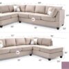 Malone - Sectional - Pearl Silver - Image 6