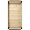Raised Garden Bed With Metal Legs And Folding Storage Shelf For Outdoor Patio Deck Balcony - Black / Natural - Image 9