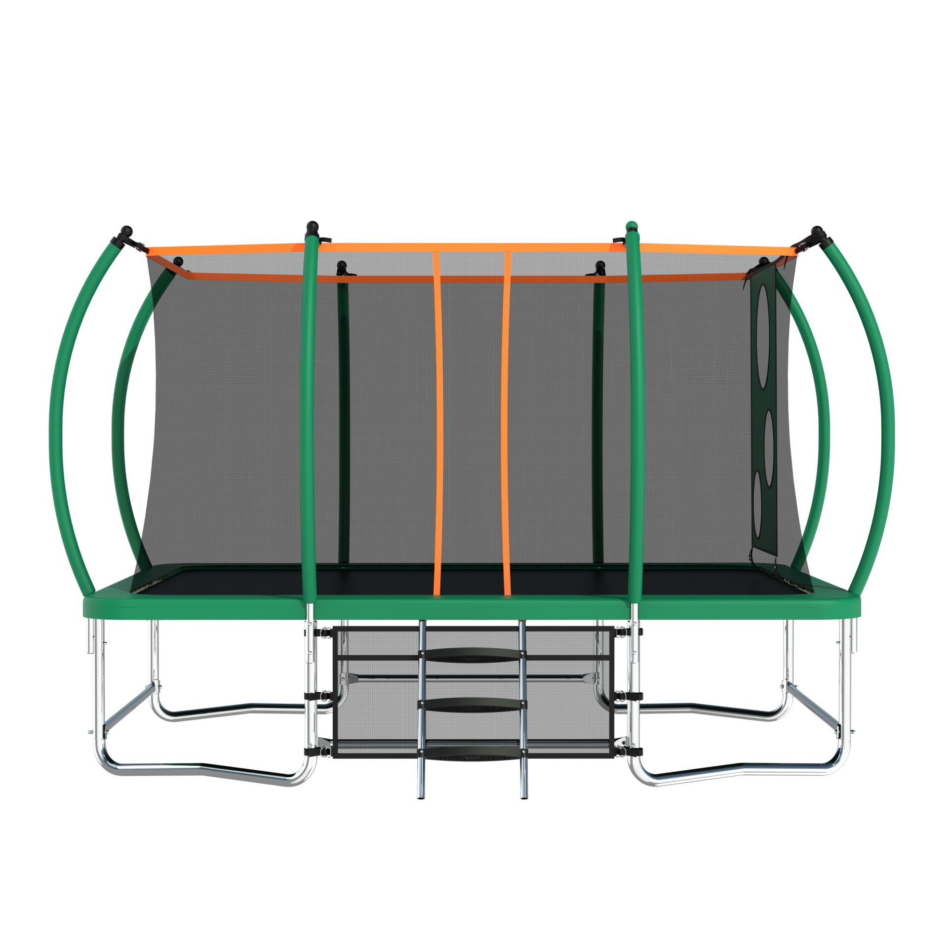 Outdoor Square Trampolines For Kids Adults Long Rectangular Tumbling Trampoline - Green - Image 2