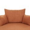 360° Swivel Chair Accent Barrel Chair Swivel Round Sofa Chair With 3 Removable Pillows For Living Room, Office And Hotel - Orange Red - Image 21