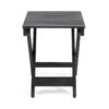 Outdoor Folding Wooden Side Table - Dark Gray - Image 6