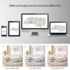 Modern U-Shape Modular Sofa, 6 Seat Chenille Sectional Couch Set With 2 Pillows Included, Freely Combinable Indoor Funiture - White - Image 23