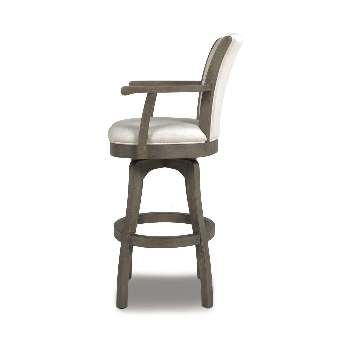 Williams - Swivel Bar Stool With Armrests - Natural White - Image 10