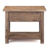 Monroe - Narrow Side Table - Rustic Natural Aged Brown - Image 3