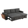 3 Piece Upholstered Sectional - Dark Gray - Image 6