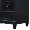 30" Bathroom Vanity With Sink, 1 Door With Shelf And 3 Drawers, Soft Close Door - Black - Image 21