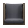 Brava - Modern Club Chair With Water Resistant Cushions - Gray - Image 9