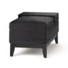 Oregon - Storage Ottoman Bench With Tray - Distressed Black - Image 3