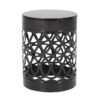 Outdoor, Metal End Table Large - Black - Image 6