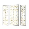 Metal Decorative Wall Art With Frame, Wall Decor For Living Room (Set of 3) - Gold - Image 2