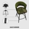 26" Bar Stool With 360 Swivel (Set of 4) - Green - Image 12