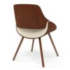 Malden - Bentwood Dining Chair With Wood Back - Natural / Dark Bown - Image 2