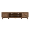 Rustic Barndoor Open-Storage TV Stand For TVs Up To 80" - Rustic Oak - Image 5