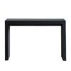 Modern Wood Console Table With Ribbed Legs - Antique Black / Black - Image 10