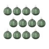 Christmas Ball Ornaments, Glass Decorative Hanging Ball Christmas Tree Ornaments For Holiday Decorations (Set of 12) - Green - Image 5