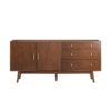 Mid-Century Modern Minimalist 2 Door Sideboard - Walnut - Image 3