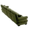 Super Comfort Oversized Modular Velvet Sectional Sofa With Movable Ottoman - Olive Green - Image 8