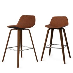 Randolph - Bentwood Counter / Bar Height Stool (Set of 2) - Light Brown