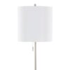 Cone - Contemporary Floor Lamp - Nickel / White - Image 3