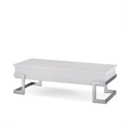 Calmam - High Gloss Coffee Table With Lift Top - White