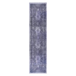 Maval - 2'6'' X 10' Washable Runner Rug - Anthracite