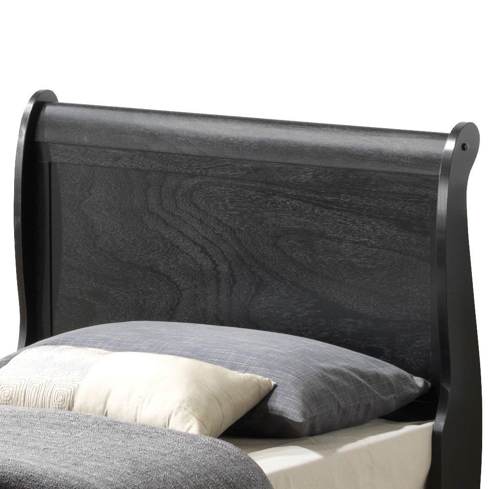 Twin Bed Panel Sleigh - Black - Image 4