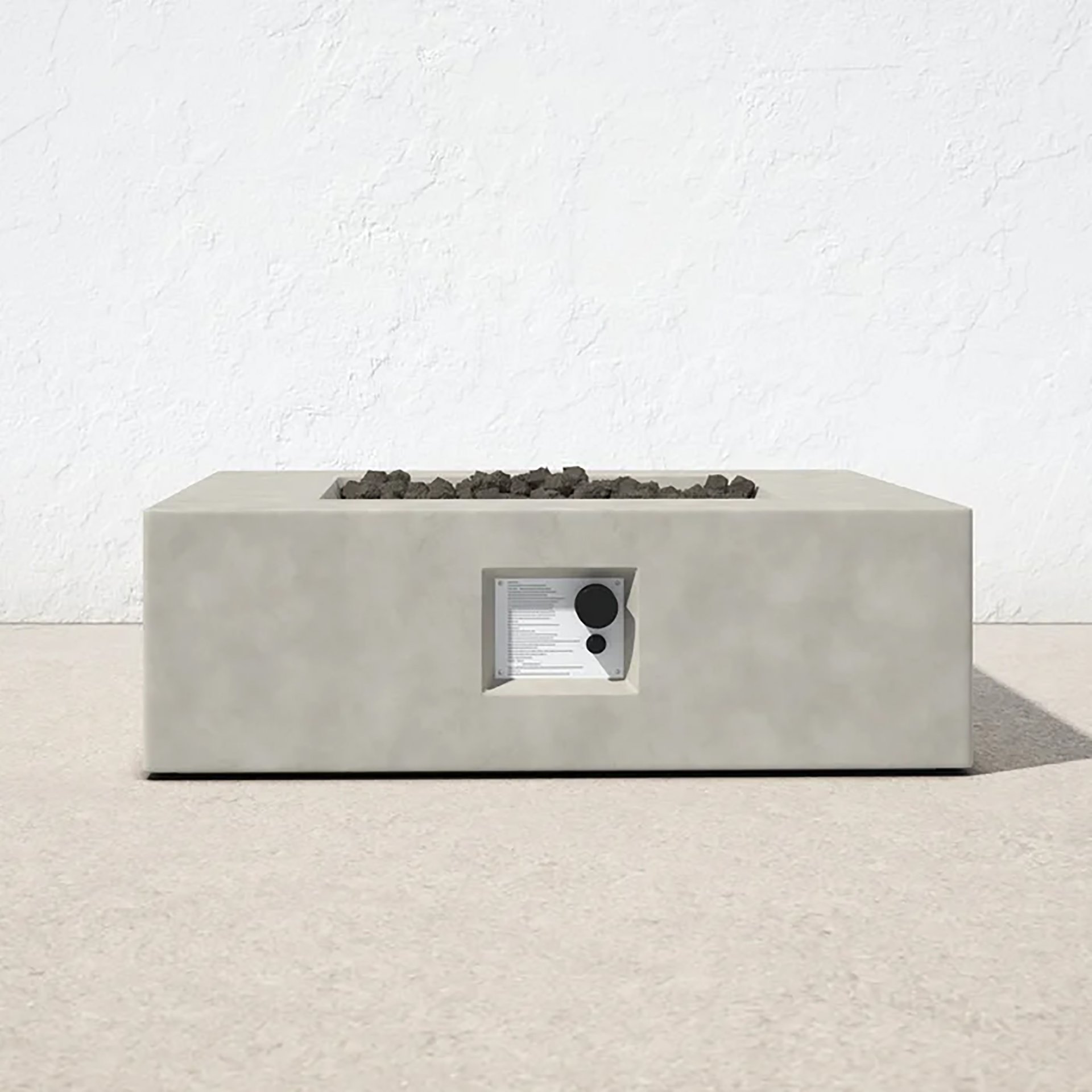 Outdoor Fire Pit Table - Natural / White - Image 5