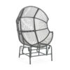 Palos - Outdoor Wicker Glider Chair - Dark Gray - Image 5