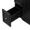Bathroom Vanity Cabinet With Sink - Black - Image 19