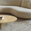 Luxury Natural Marble Coffee Table With Unique Veining - Beige / Gold / Beige / Yellow - Image 7